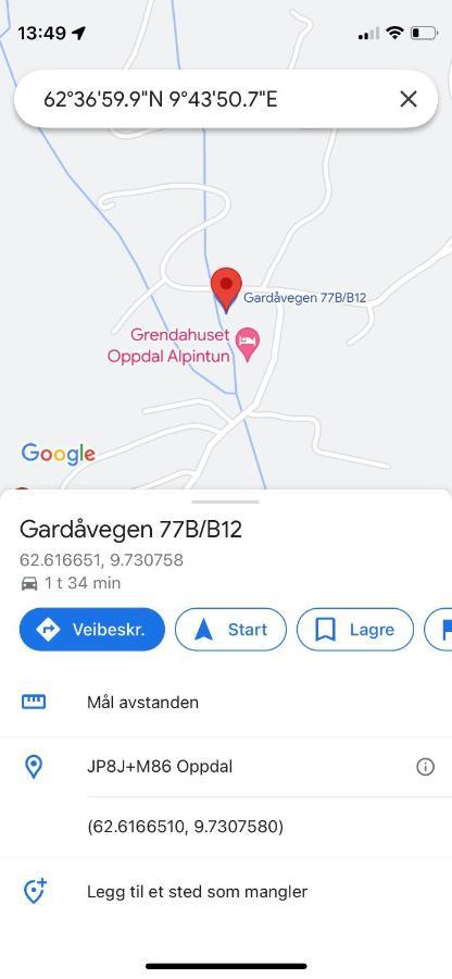 Koselig Leilighet , Med Parkering Og Ski In &Out. Lägenhet Oppdal Exteriör bild